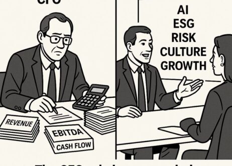 Diagram of old versus new CFO Roles