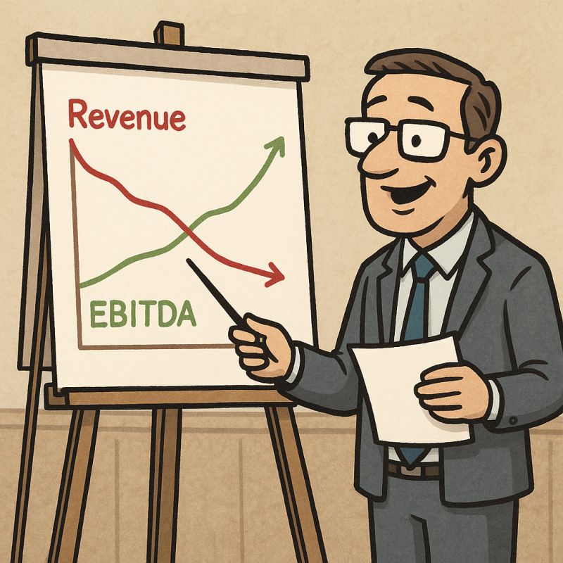 Revenue and EBITDA chart